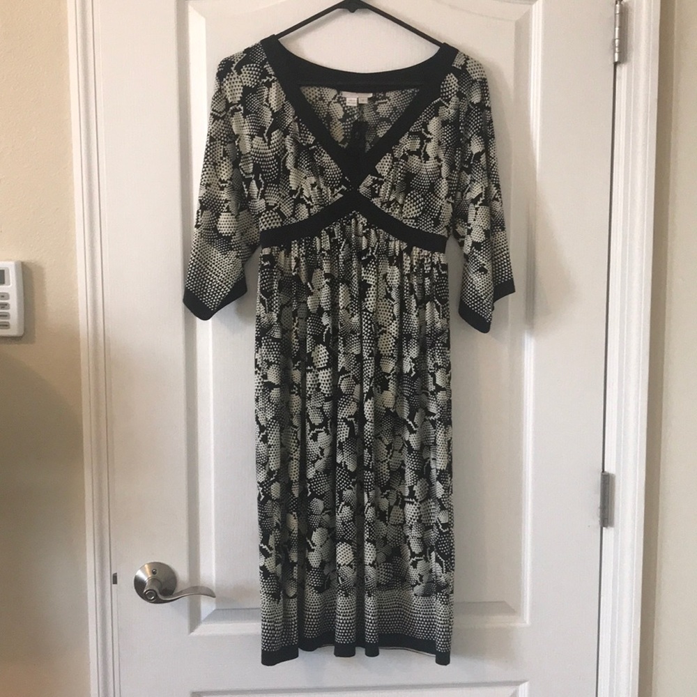 London Times black and white dress